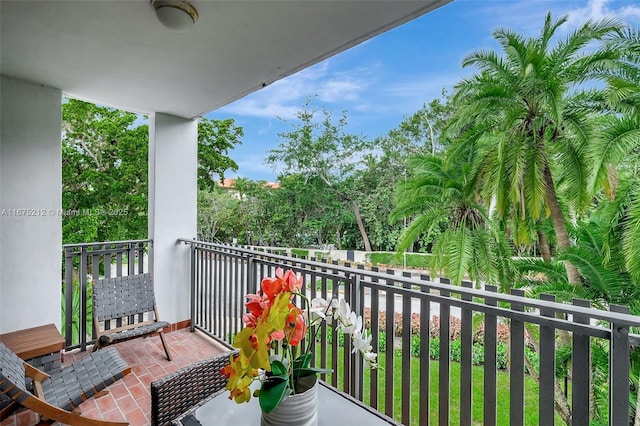 view of balcony