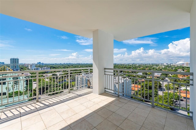 view of balcony