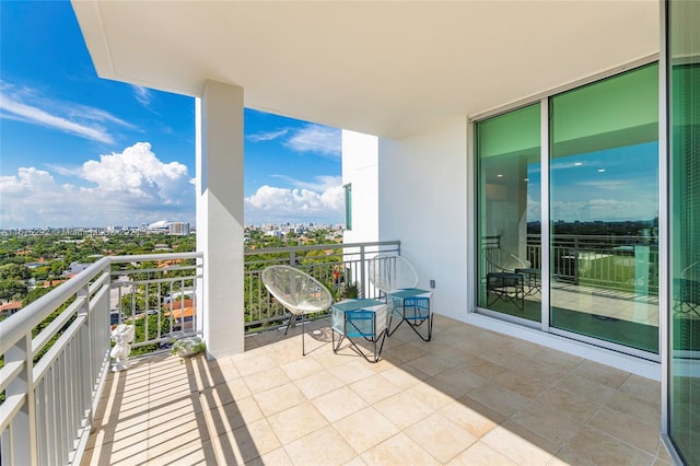 view of balcony