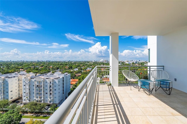 view of balcony