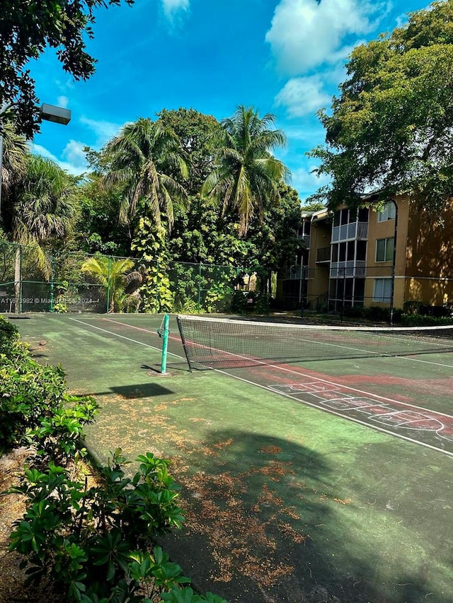 view of sport court