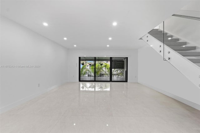 view of unfurnished living room