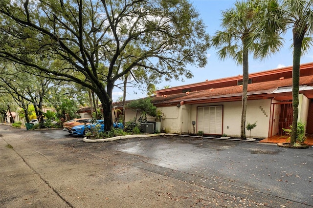 view of front facade with central AC unit