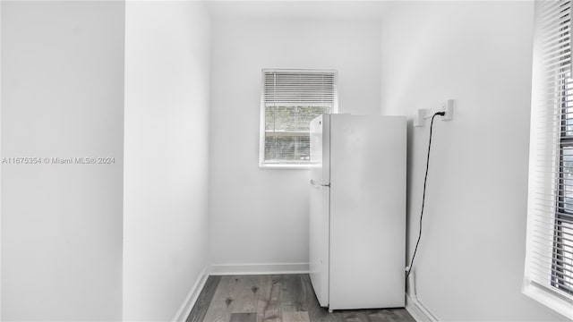 bathroom featuring wood-type flooring