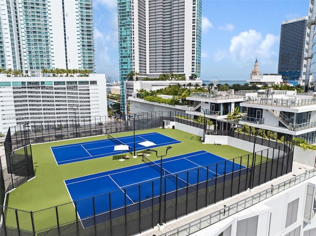 view of sport court with basketball court