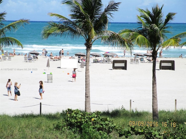 water view featuring a view of the beach