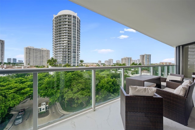 view of balcony