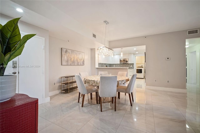 view of dining area