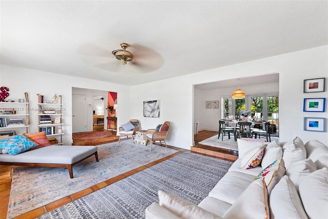 11420 SW 80th Rd, Pinecrest, FL 33156 - living area with a ceiling fan