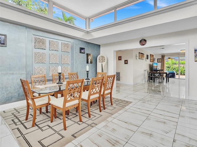 view of dining room