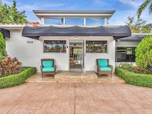 rear view of house with french doors