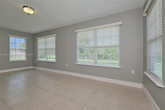 view of tiled empty room