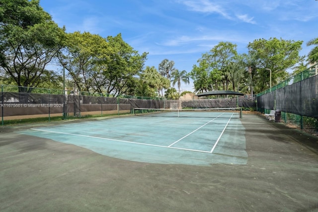 view of sport court