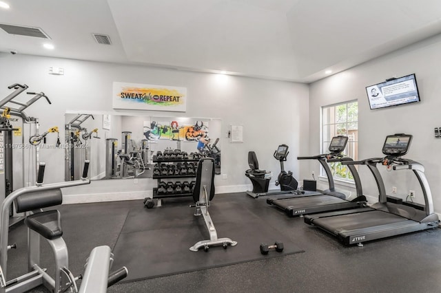 view of exercise room