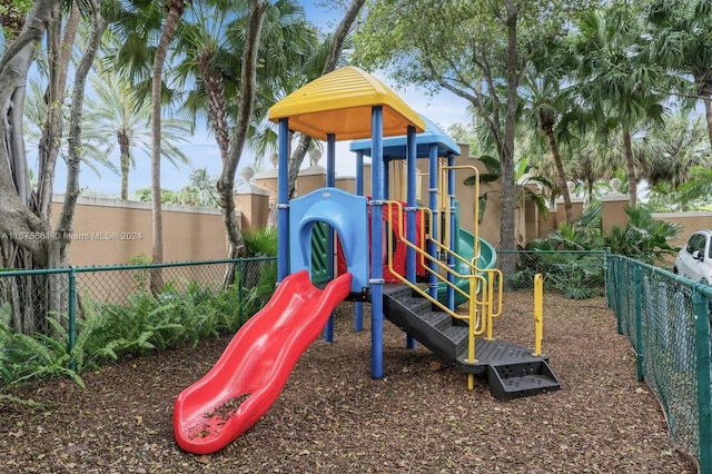 view of jungle gym