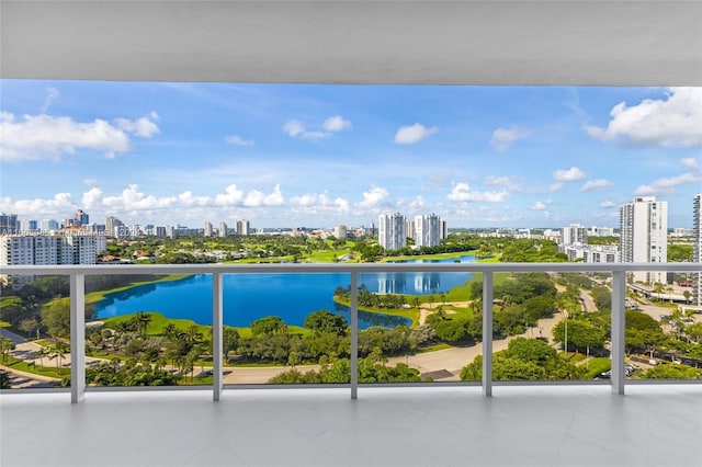 20281 E Country Club Dr Unit 1709, Aventura, FL 33180 - balcony with a view of skyline and a water view