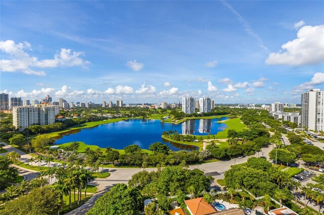 20281 E Country Club Dr Unit 1709, Aventura, FL 33180 - drone / aerial view of a skyline view and a nearby body of water