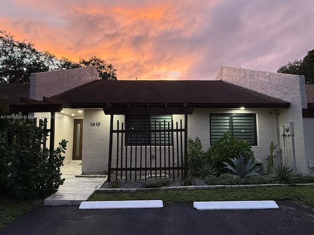 view of front of home