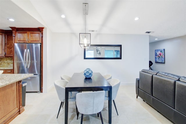 view of dining area