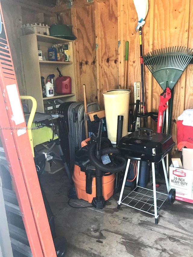 view of storage room