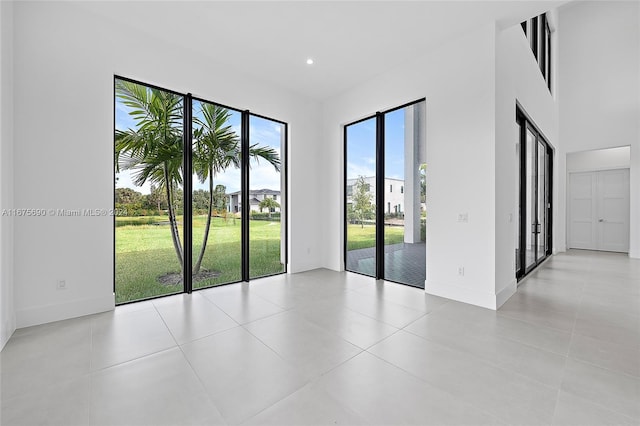 view of tiled empty room