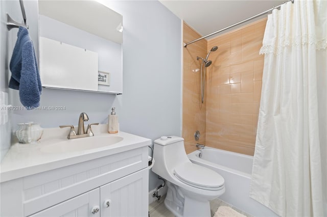 8094 Songbird Ter Unit 8094, Boca Raton, FL 33496 - bathroom featuring shower / tub combo, toilet, and vanity