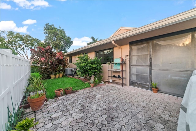 8094 Songbird Ter Unit 8094, Boca Raton, FL 33496 - view of patio / terrace with central AC