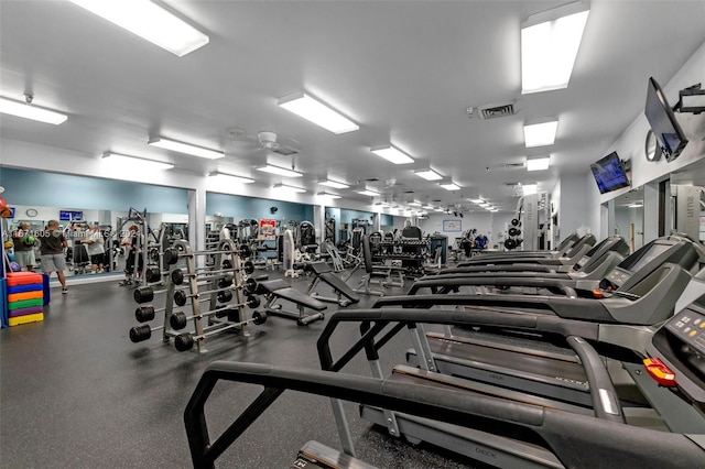 view of workout area