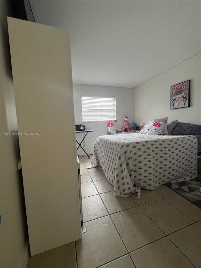 view of tiled bedroom