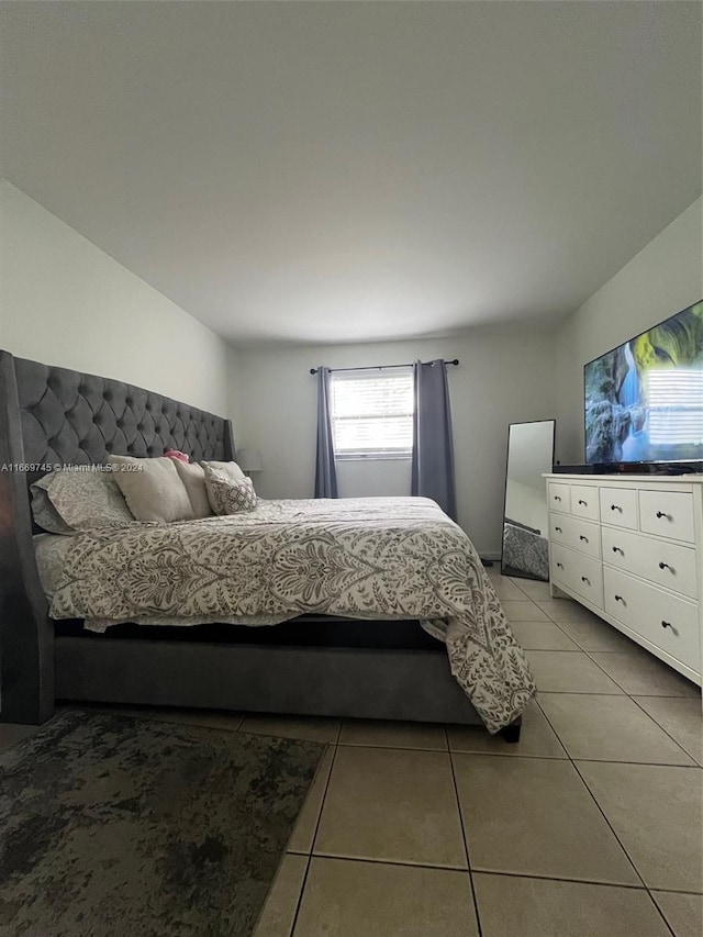 view of tiled bedroom