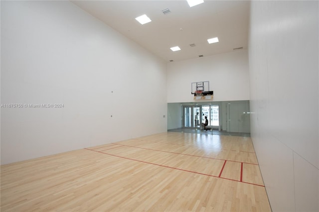 view of basketball court