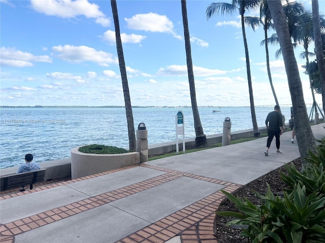 view of water feature