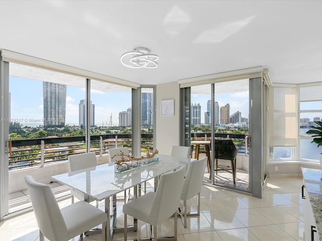 view of sunroom / solarium