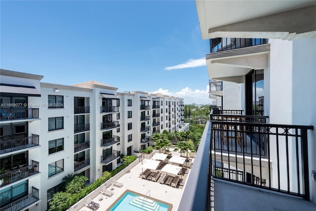 view of balcony