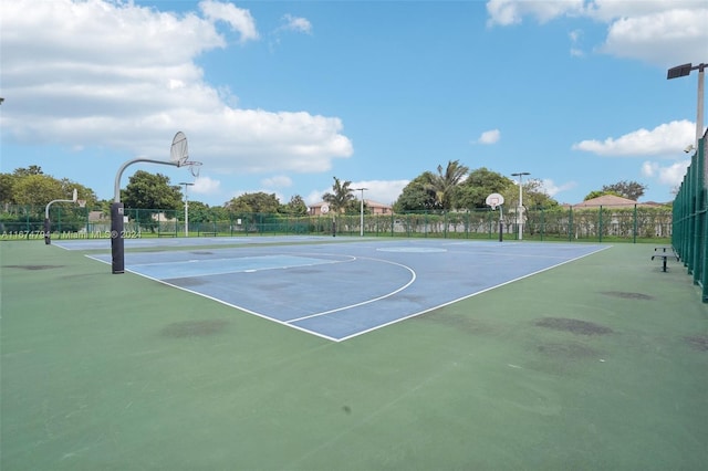 view of basketball court