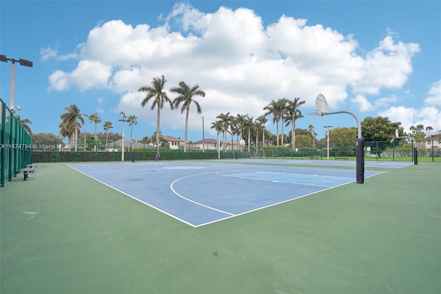 view of sport court