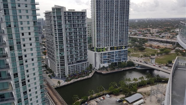 view of city featuring a water view