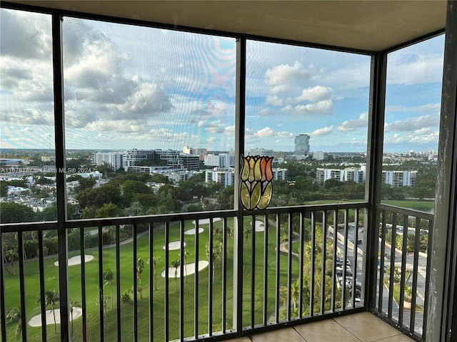 unfurnished sunroom with a healthy amount of sunlight