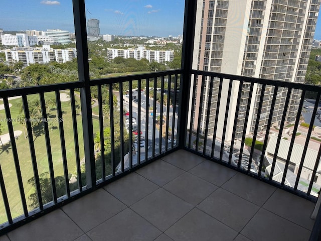 view of balcony