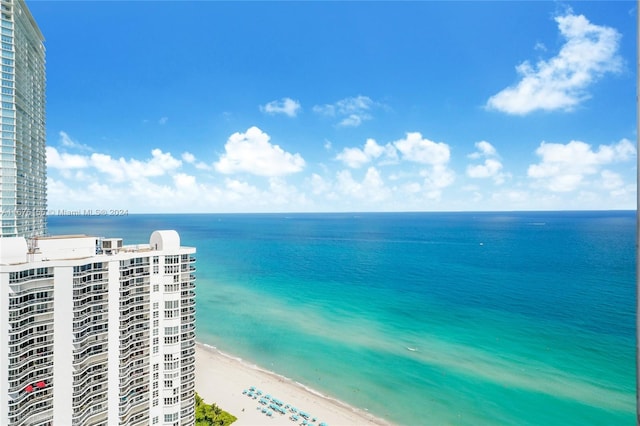 water view featuring a view of the beach