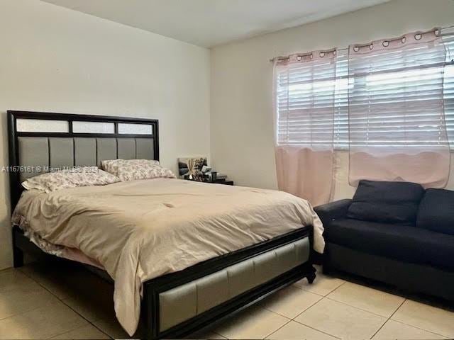 view of tiled bedroom