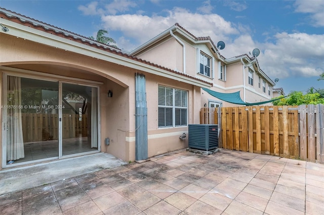 view of patio / terrace featuring cooling unit