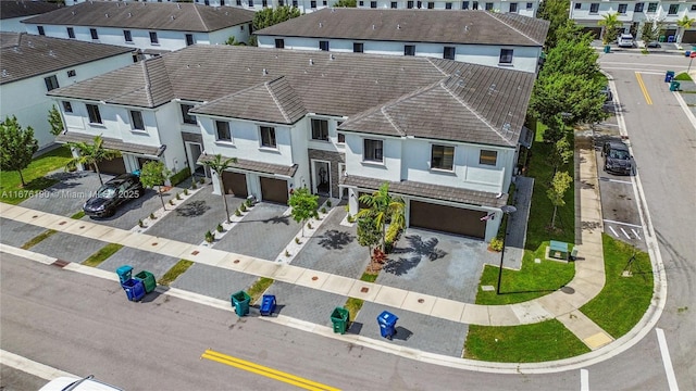 bird's eye view with a residential view