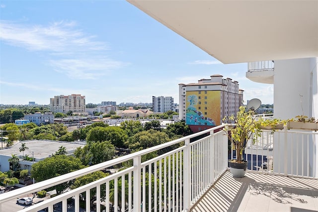 view of balcony