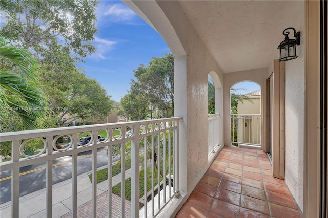 view of balcony