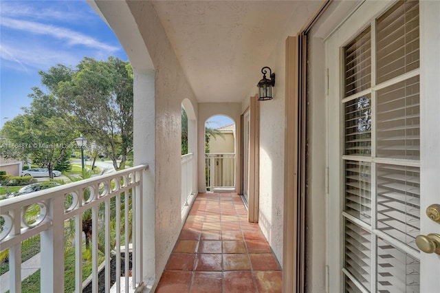 view of balcony