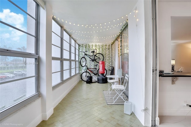 hallway with a healthy amount of sunlight