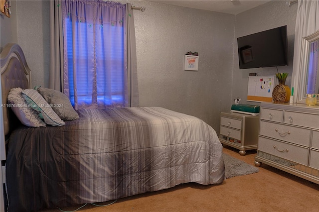 bedroom with carpet flooring