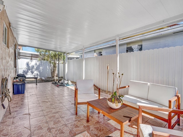 view of sunroom / solarium