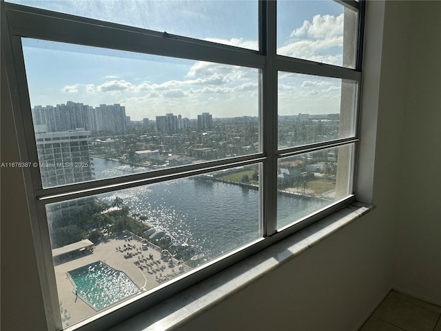 room details with a water view